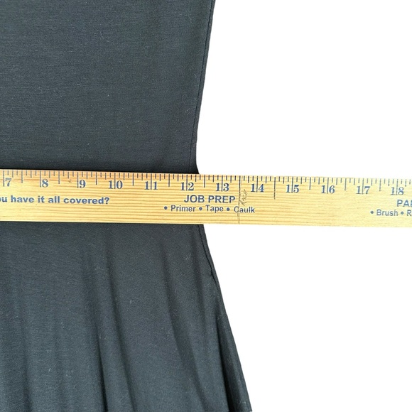 Reformation Women’s M Medium Black Maxi Dress Capsule Minimalist T Shirt - Picture 9 of 12